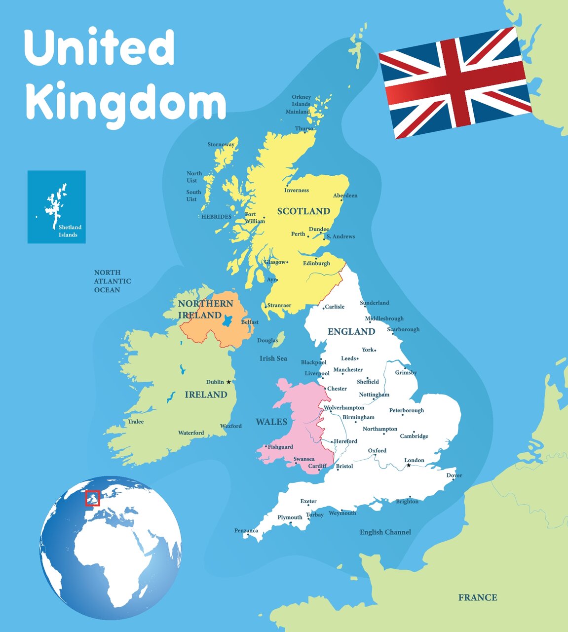 Map of the UK