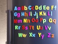 letters on a fridge