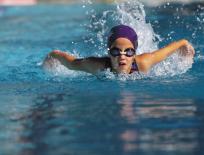 child swimming