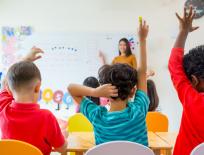 children in a classroom