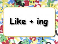 Grammar practice: Like + ing