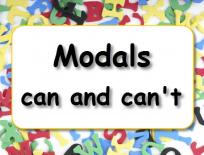 Grammar practice: Modals - 'can' and 'can't'