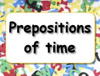 Grammar practice: Prepositions of time