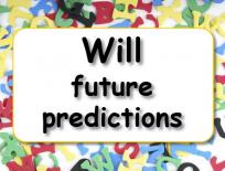 Grammar practice: Will - future predictions