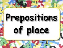 Grammar practice: Prepositions of place