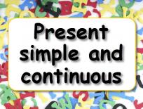 Grammar practice: Present simple and present continuous