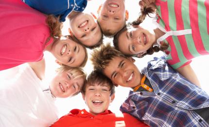 children wearing T-shirts