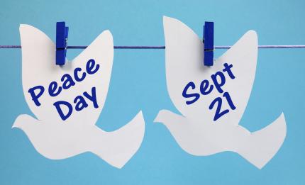 dove decoration for Peace Day