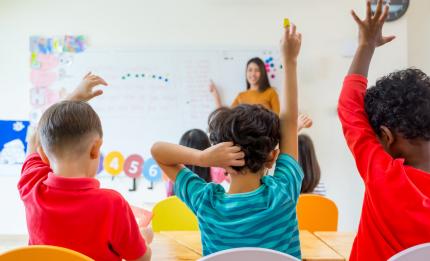 children in a classroom