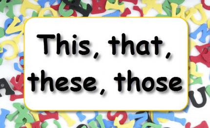 Grammar practice: This, that, these, those