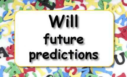 Grammar practice: Will - future predictions