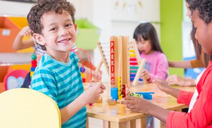 children playing with some toys