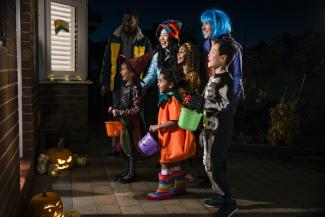 Halloween - family in costumes