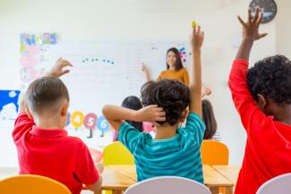 children in a classroom