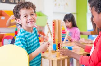 children playing with some toys